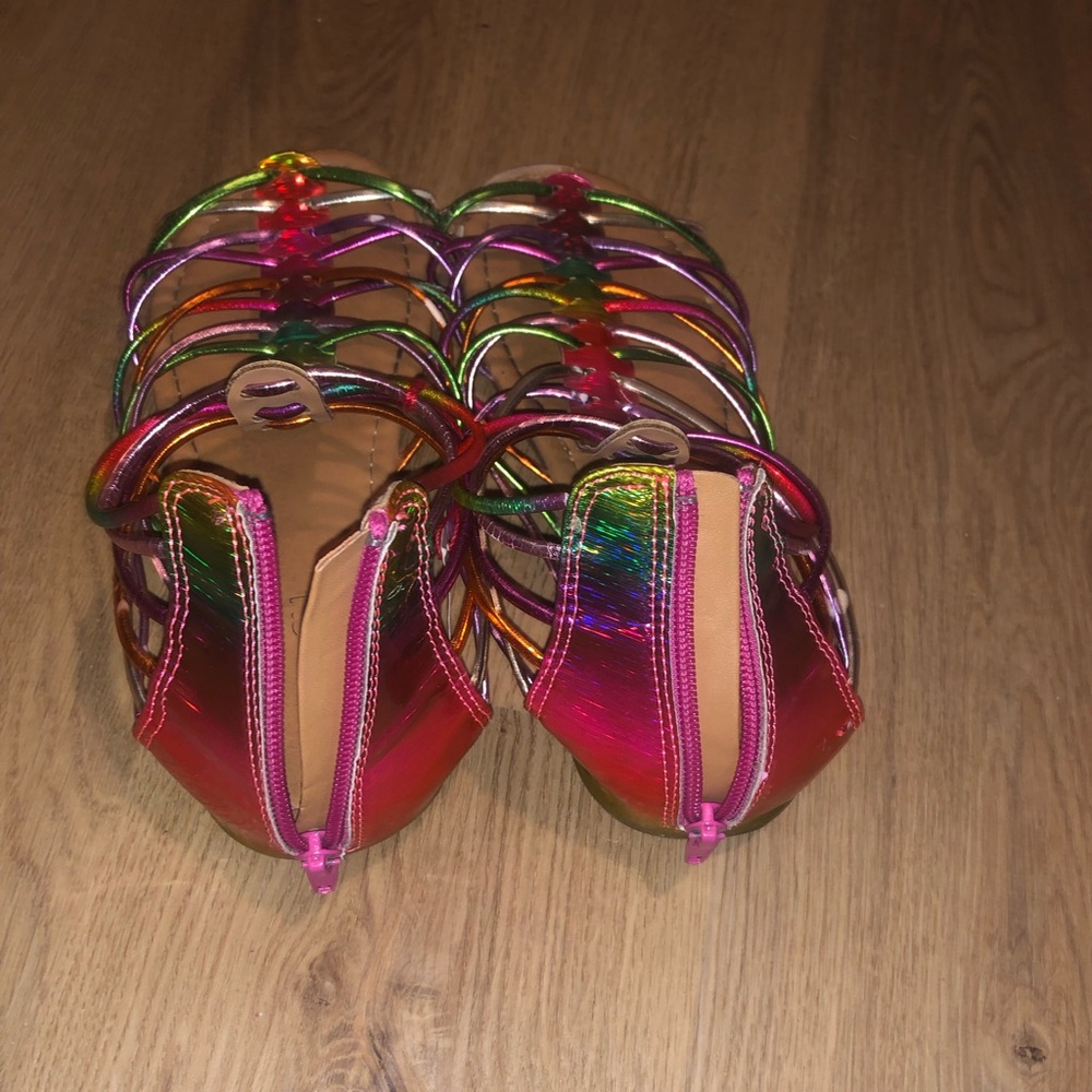 Rainbow Strappy Sandals
